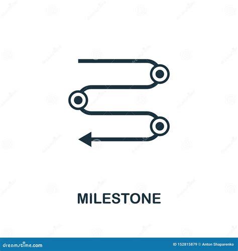 Milestone Icon Creative Element Design From Business Strategy Icons