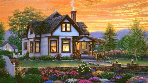 Romantic Cottage Wallpapers Wallpaper Cave