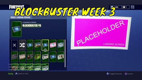 How To Complete Week 3 Blockbuster Placeholder Challenge Loading Screen