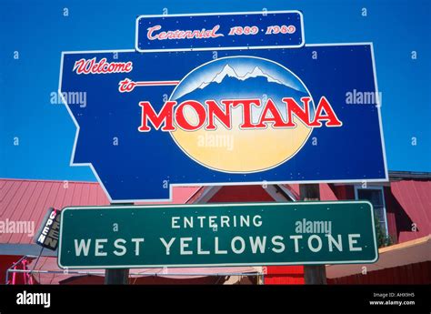 Welcome To Montana Sign Hi Res Stock Photography And Images Alamy