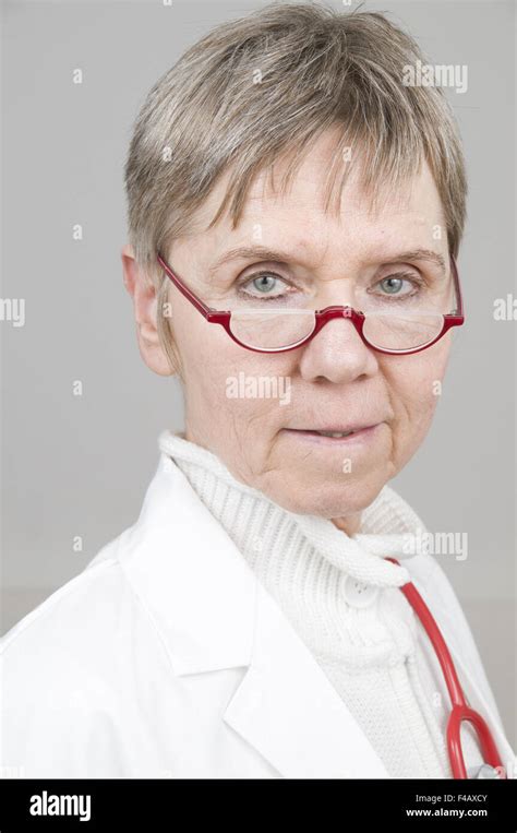 Portrait Of Doctor Near Stock Photo Alamy