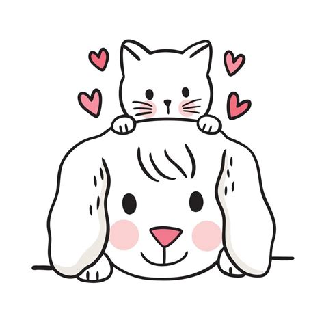 Cute Cat And Dog Drawings