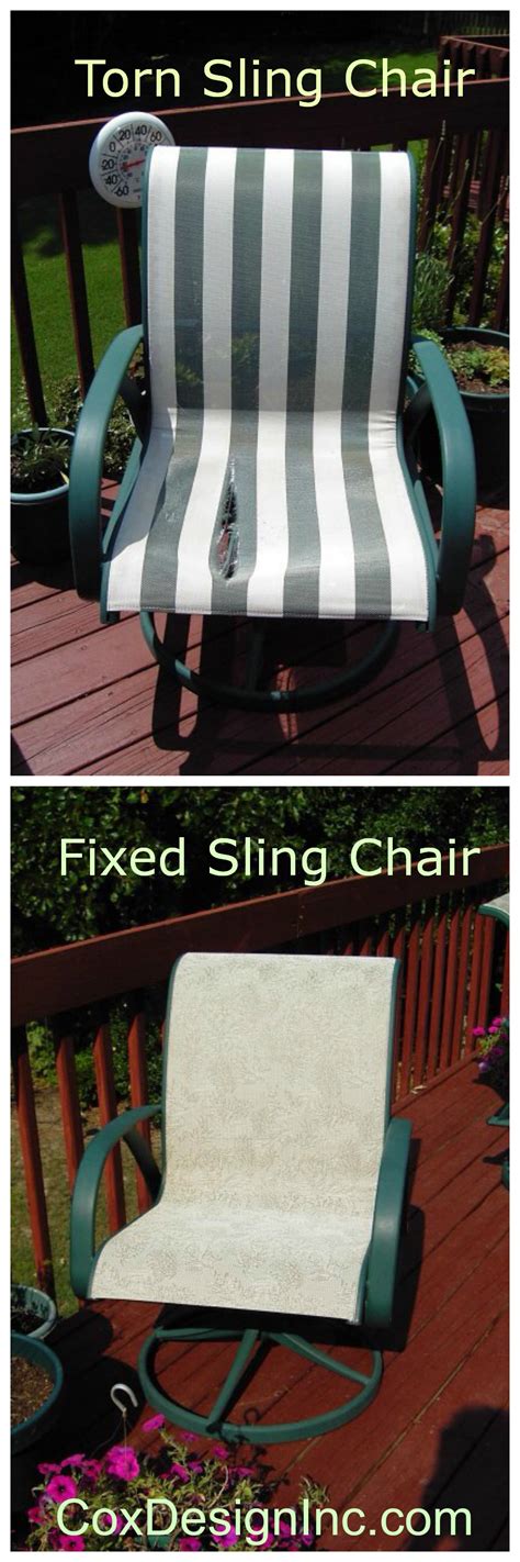 We Can Replace The Fabric In Sling Type Chairs To Make Them Look New
