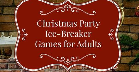 Christmas Ice Breaker Party Games For Adults In Jul 2021 World