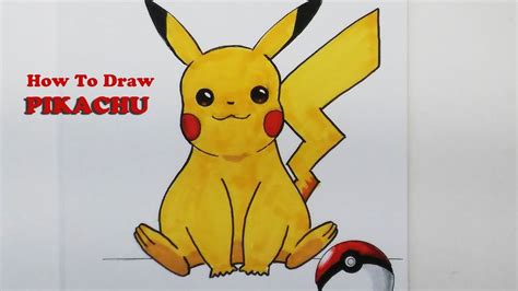 How To Draw Pikachu With Easy Steps Youtube
