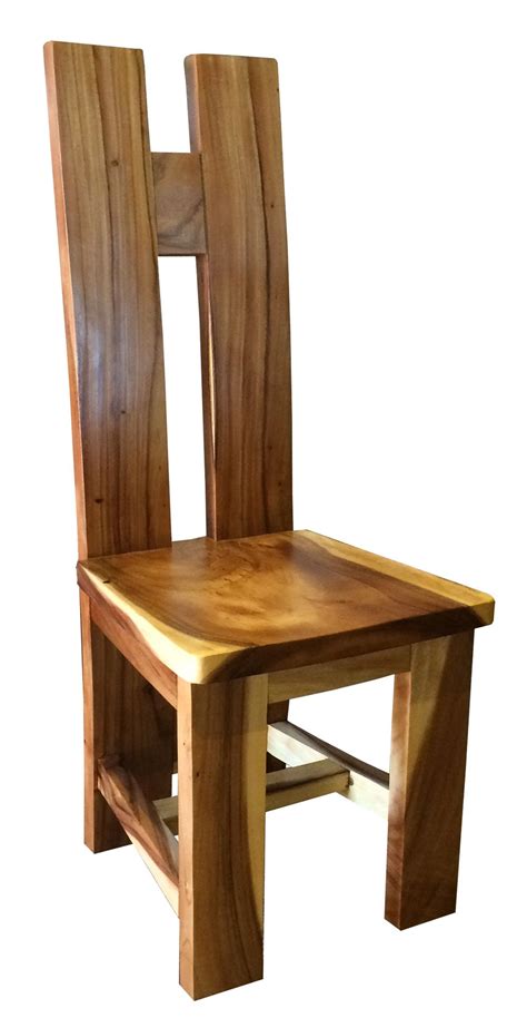 Suar Orinoco Live Edge Dining Chair Farmhouse Chairs Wooden Dining
