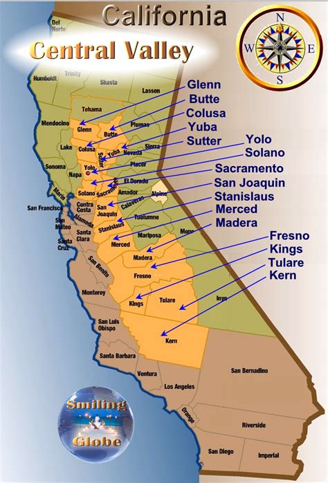29 Ca Central Valley Map Maps Online For You
