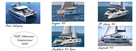 40ft Catamaran Models Comparisons 1 Catamaran Resource