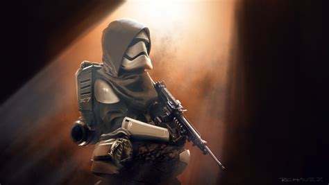 Artstation First Order Stormtrooper Sniper Roberto Chávez Star