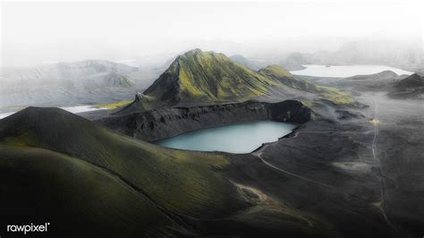 Lake In Central Highlands Iceland Premium Image By