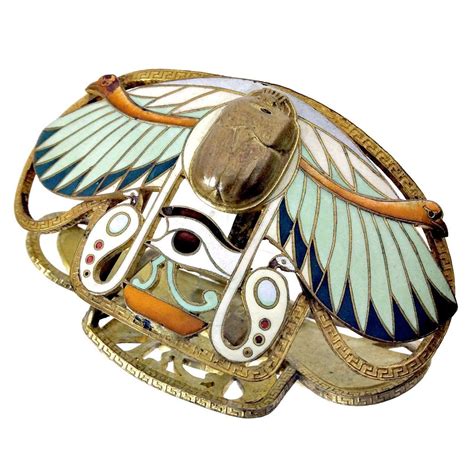 Cairparavel Egyptian Revival Brooch By Piel Frères