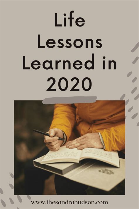Sandra Hudson Life Lessons Learned In 2020