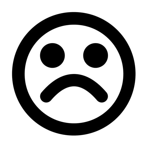 Unhappy Face Icon At Collection Of Unhappy Face Icon