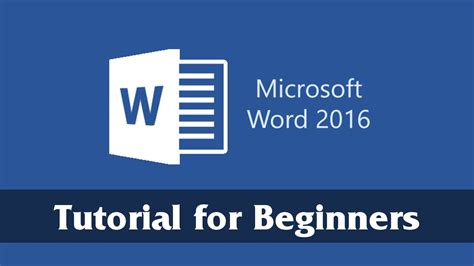 Introduction To Microsoft Word Getting Started Tutorial For Beginners YouTube