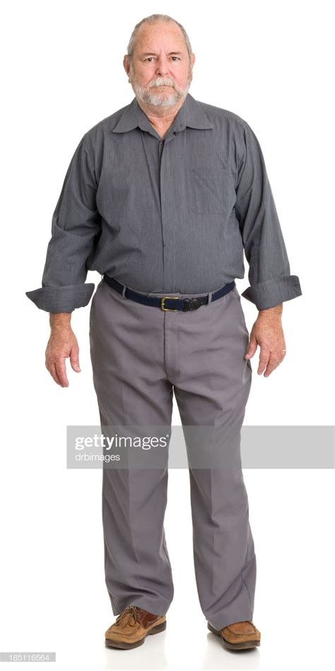 Portrait Of A Senior Man On A White Background Man Man Full Body