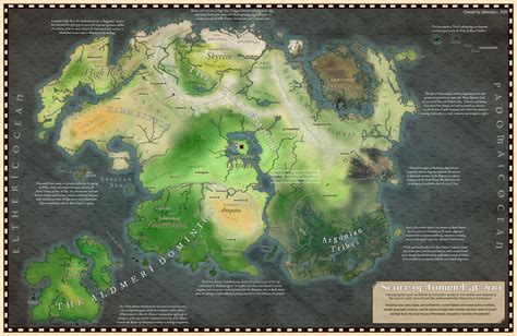 Detailed Tamriel Map