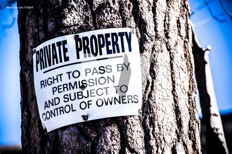 Private Property Sign Photo Welcomia Imagery Stock