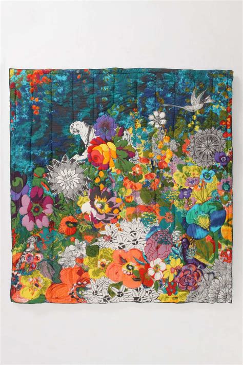 Patchwork Of Colourful Flowers Bedding From Anthropologie Landscape