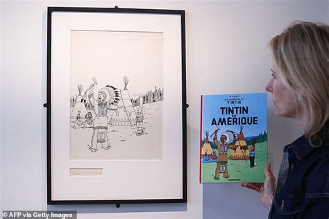 Tintin Drawing Sells For World Record £19miillion In Paris Auction Daily Mail Online