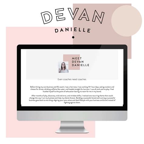 Devan Danielle Branding Go Live In 5™ Web Design — June Mango® Design Go Live In 5® Web