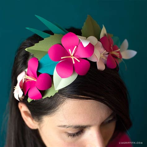 Lia Griffith Craft With Us Paper Flower Crown Diy Flower Crown