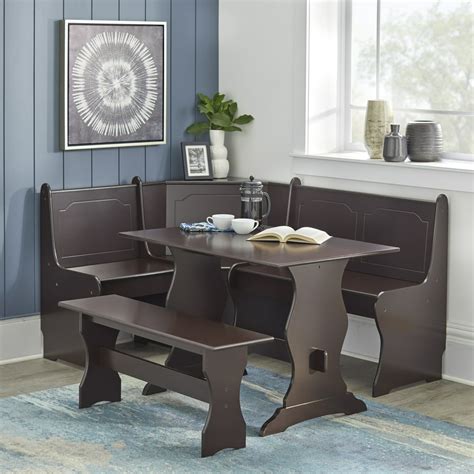 Tms Breakfast Nook 3 Piece Corner Dining Set Multiple Colors Walmart