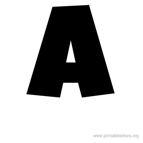 Print/save the individual characters by selecting the Printable Letters A | Letter A for Kids