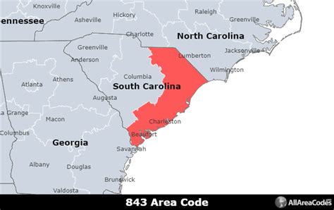 910 Area Code Map