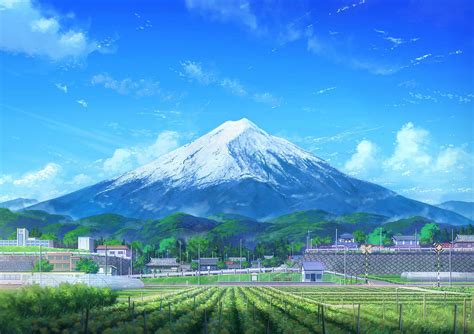 Mount Fuji Anime Wallpapers Top Free Mount Fuji Anime Backgrounds