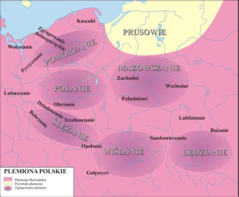 wpisz na mapie nazwy plemion zamieszkujących ziemie polskie w x wieku