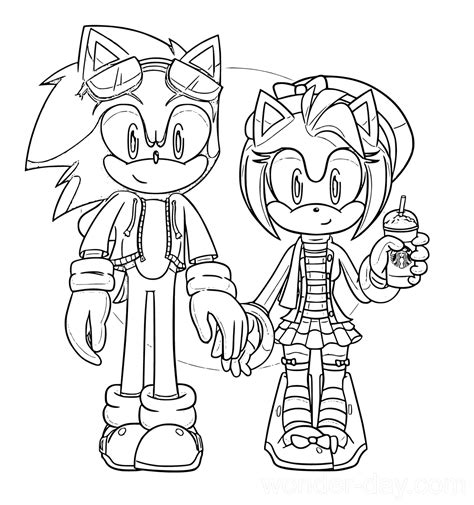 Sonic Girls Coloring Page Coloring Home