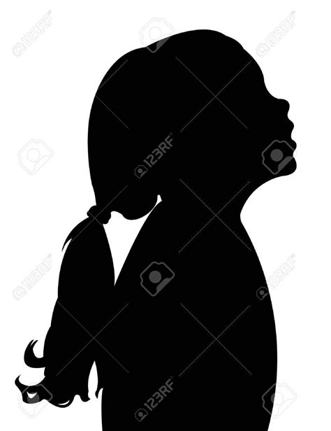 A Child Head Silhouette Vector Stock Vector 55562526 Silhouette Head