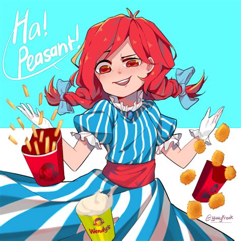 Blockd Smug Wendys Know Your Meme Red Hair Anime Characters