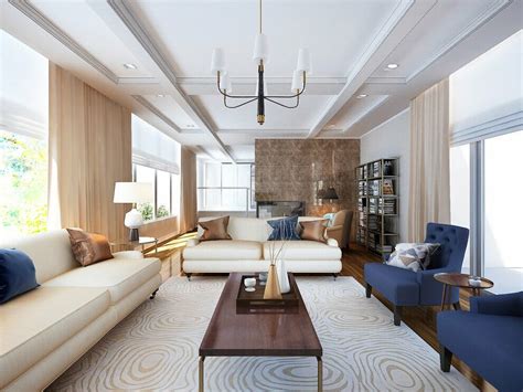 Before And After Elegant Transitional Online Living Room Design