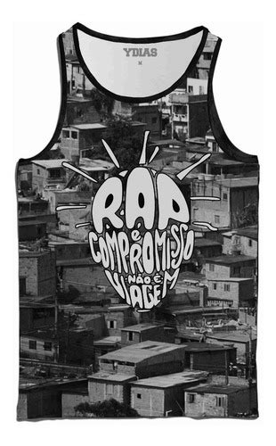 Regata Estampa Total Sabotage Rap É Compromisso Favela Ydias Parcelamento sem juros