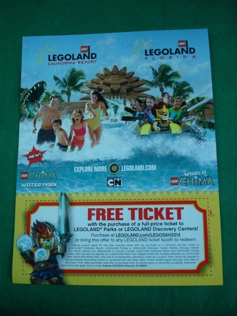 Do not know how much to offer? LEGOLAND coupon - Free Ticket w/ purchase of Full Price Ticket-FREE SHIPPING | Legoland ...