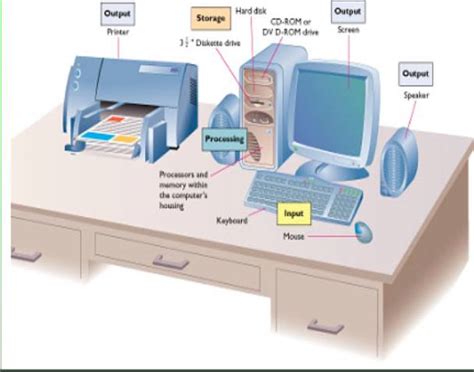 Computer Hardware Labelled Diagram