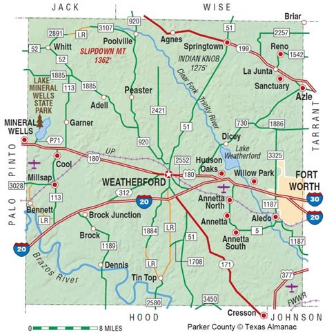 Jack County Texas Map Printable Maps