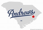 Map of Andrews, SC, South Carolina