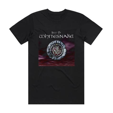 Whitesnake Best Of Whitesnake Album Cover T Shirt Black Album Cover T