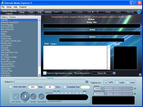 Internet Music Capture Latest Version Get Best Windows Software