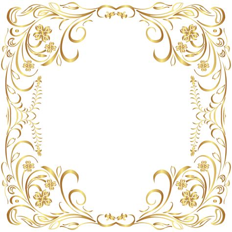 Deco Gold Border Frame Png Clip Art Gallery Yopriceville High