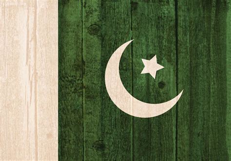 Drapeaux français, européens ou drapeaux du monde : Drapeau de vecteur libre du Pakistan peint sur fond de ...