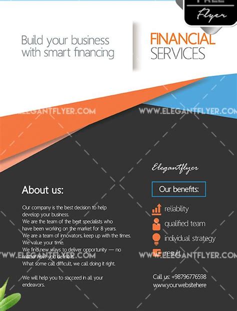 Financial Services Free Psd Flyer Template Psdflyer