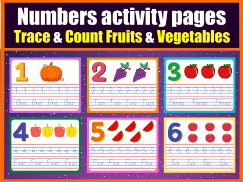 Numbers Handwriting Worksheets For Early Years Kids To Trace And Count