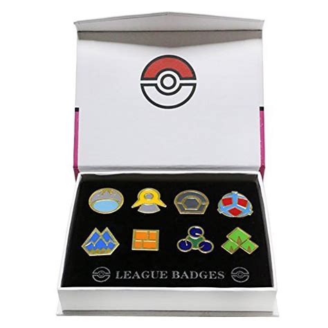 Buy Pokemon Kanto Gym Badges League Pin Generation Collection Set Of 8