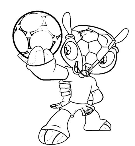 mascot world cup coloring pages coloring cool