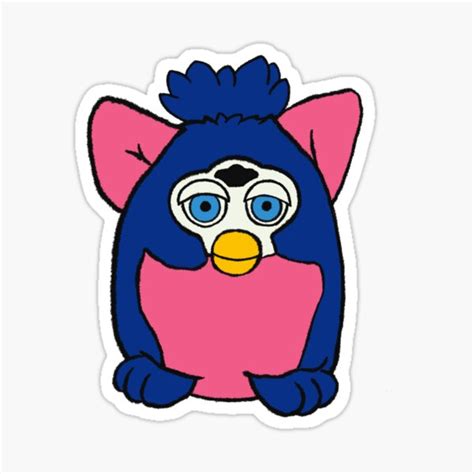 Furbies Sticker For Sale By Fiatluxillust Redbubble
