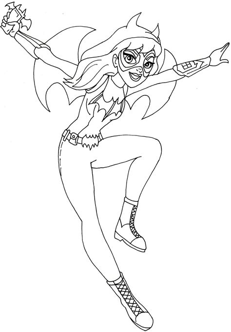 Free Printable Super Hero High Coloring Page For Batgirl Wanting For