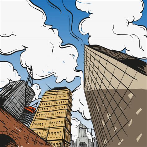 Comic Book Cityscape Drawings Stock Photos Pictures And Royalty Free